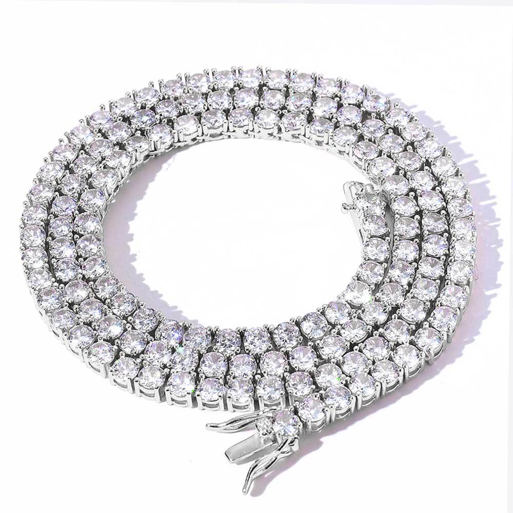 Iced Out Men's Hip Hop Necklace CZ Pavé Streetwear Accessory