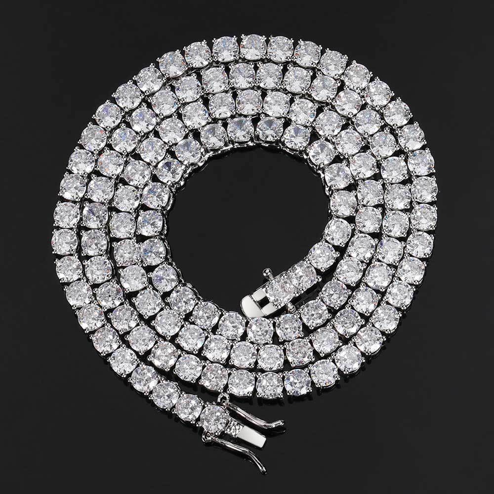Iced Out Men's Hip Hop Necklace CZ Pavé Streetwear Accessory
