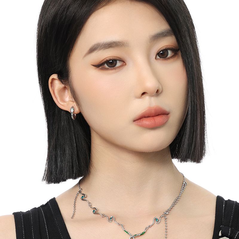 2025 Snake Earrings in S999 Dark Academia Ear Jewelry