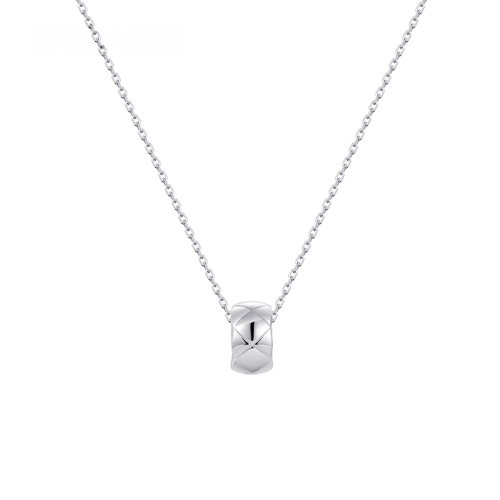 Inspired Mini Circle Pendant Necklace for Women S925 Silver