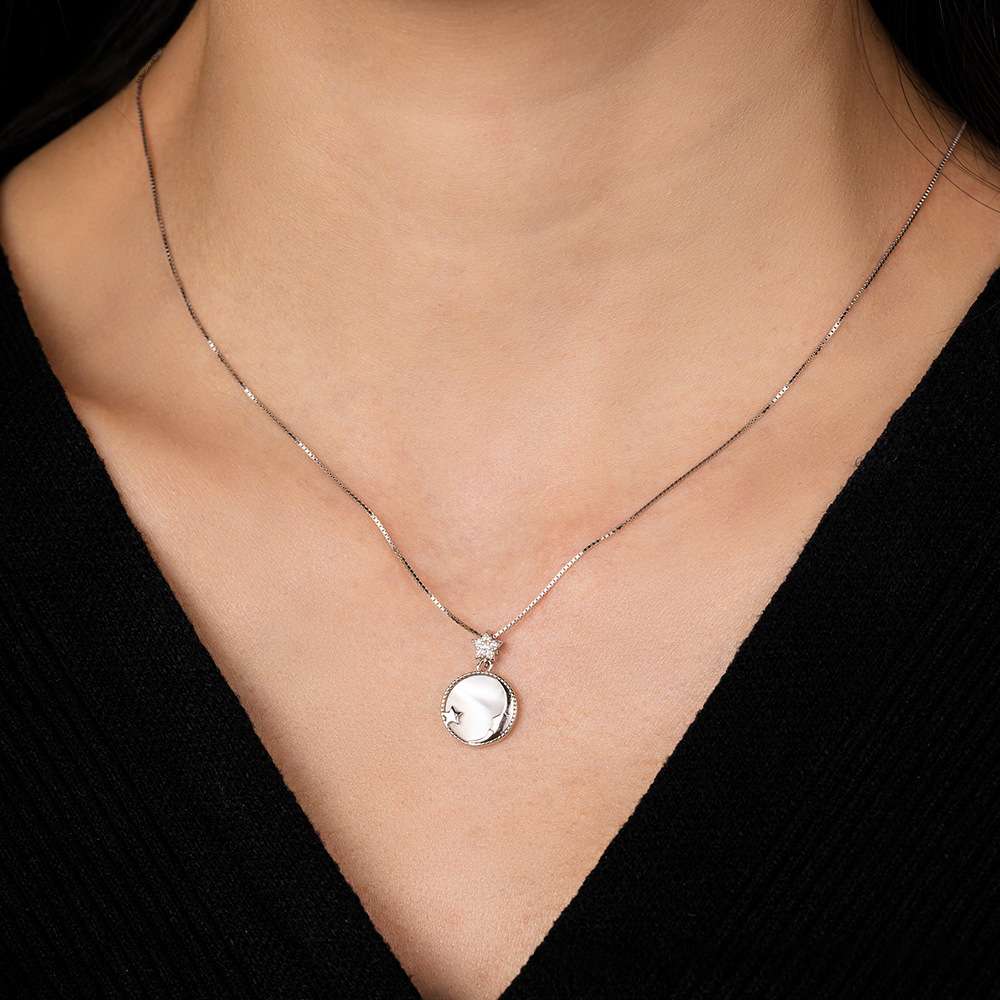 Satin-Finish Waist Chain Romantic Necklace for Women S925