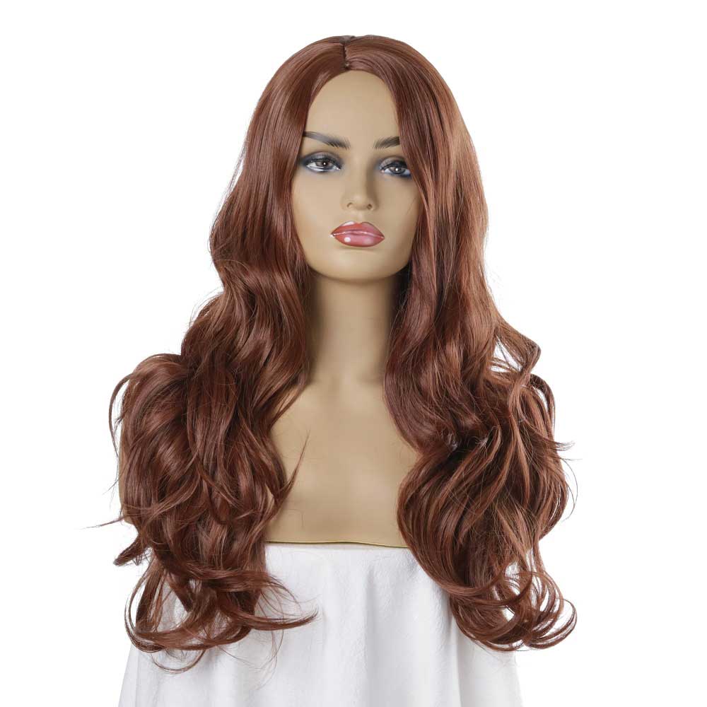 Long Brown Wavy Wigs for Women Synthetic Wigs for Daily Use