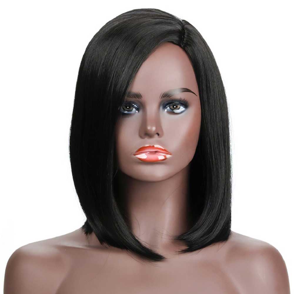 Black Straight Bob Wig for Woman Wear for Beginner Friendly