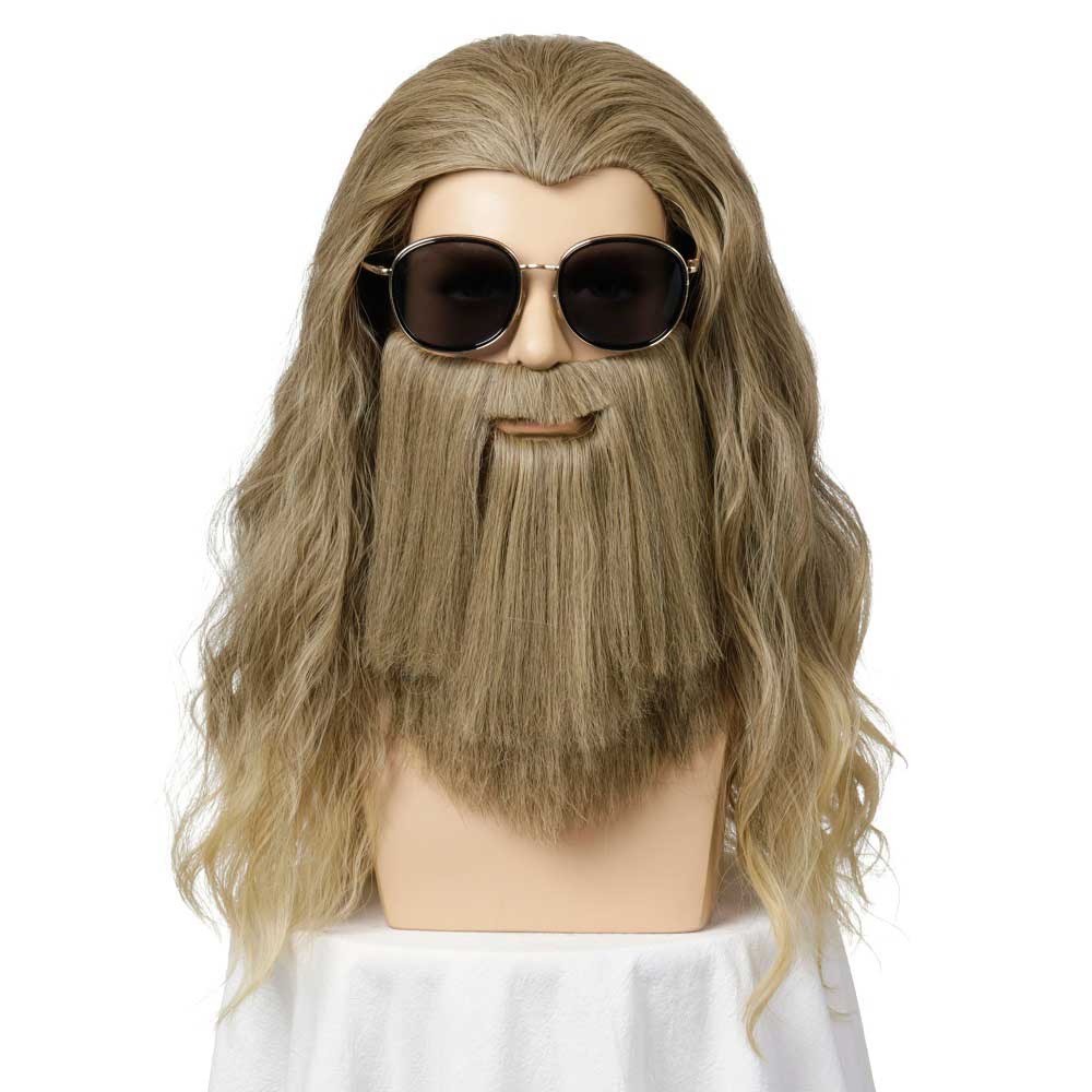 Men's Jesus Wig and Beard Costume Hair Accessory Hairpiece